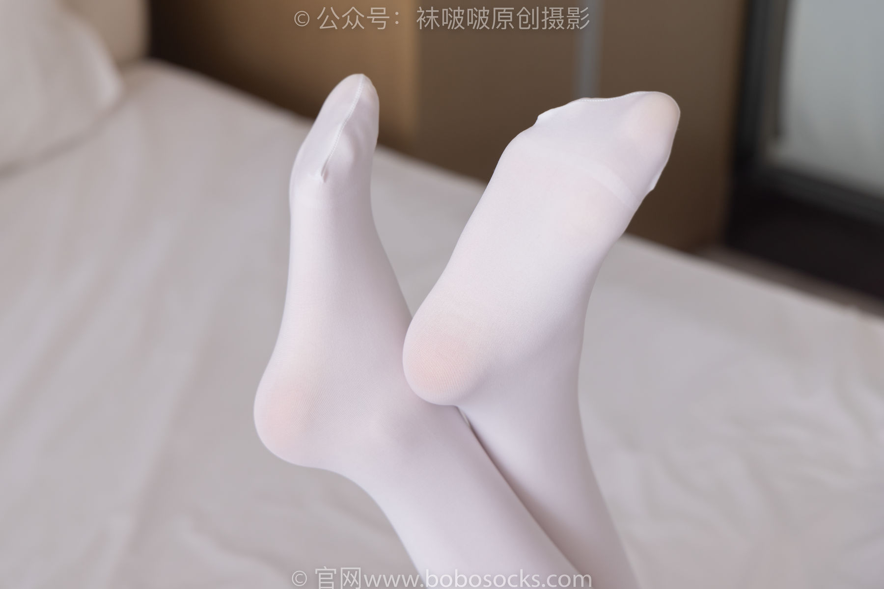 BoBoSocks袜啵啵  No.195 小甜豆-黑皮鞋、厚白丝、女仆装